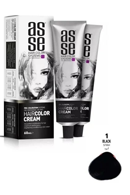 ASSE 1  SİYAH  SAÇ BOYASI 60 ML