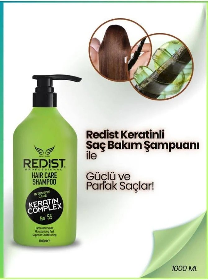 Redist Keratin Şampuan – Onarıcı Ve Güçlendirici Bakım - Vegan 1000 ml